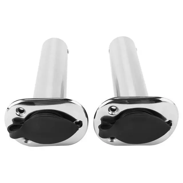 Alt view image 6 of 7 - 4Pcs Stainless Steel Rod Holders with Rubber Cap, Liner, Gasket