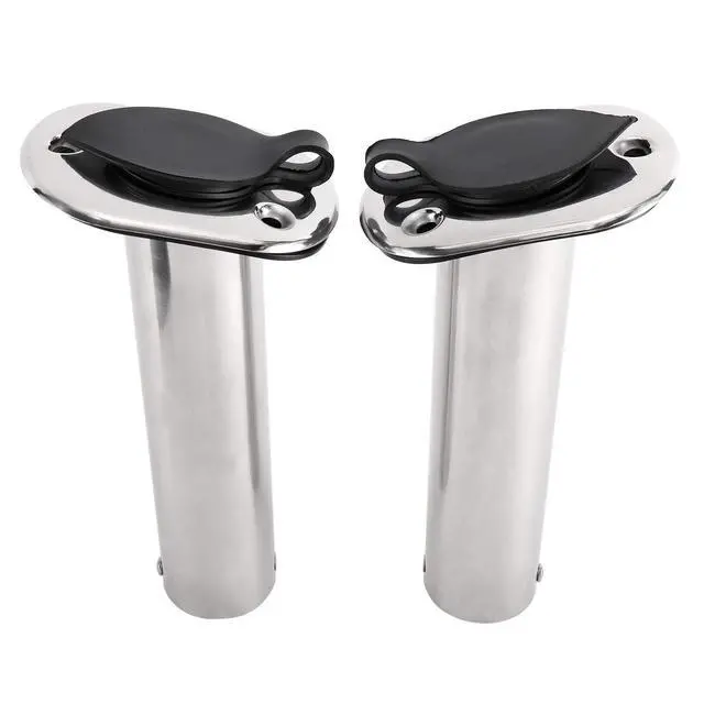 Alt view image 5 of 7 - 4Pcs Stainless Steel Rod Holders with Rubber Cap, Liner, Gasket
