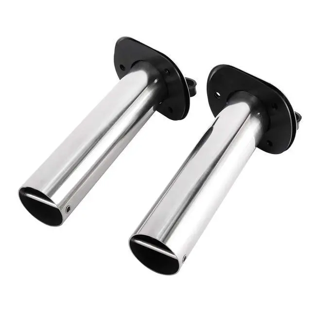 Alt view image 6 of 7 - 4Pcs Stainless Steel Rod Holders with Rubber Cap, Liner, Gasket