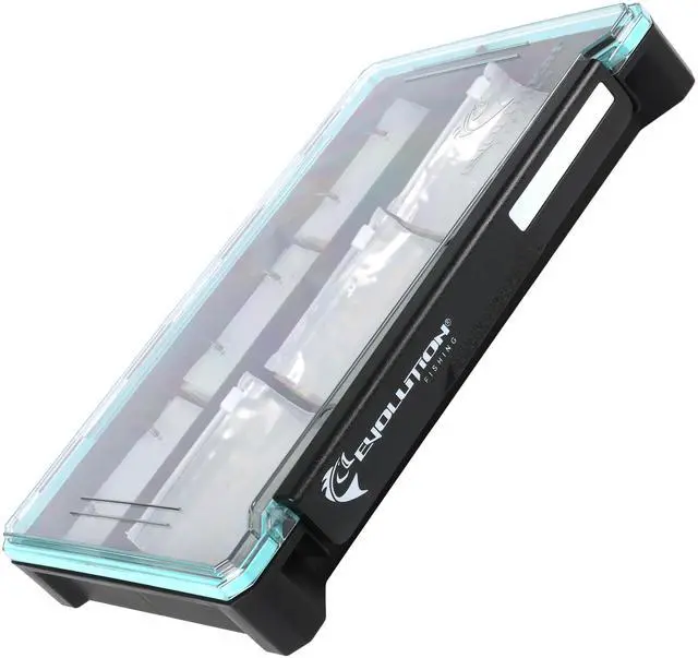 Main image of Evolution Fishing BallistiX Blade Runner Tackle Tray - Waterproof, Spinnerbait & Buzzbait Storage, 30 Rust-Resistant Baggies, 6 Sections, Fits 3700 Tackle Box, QuikLatch