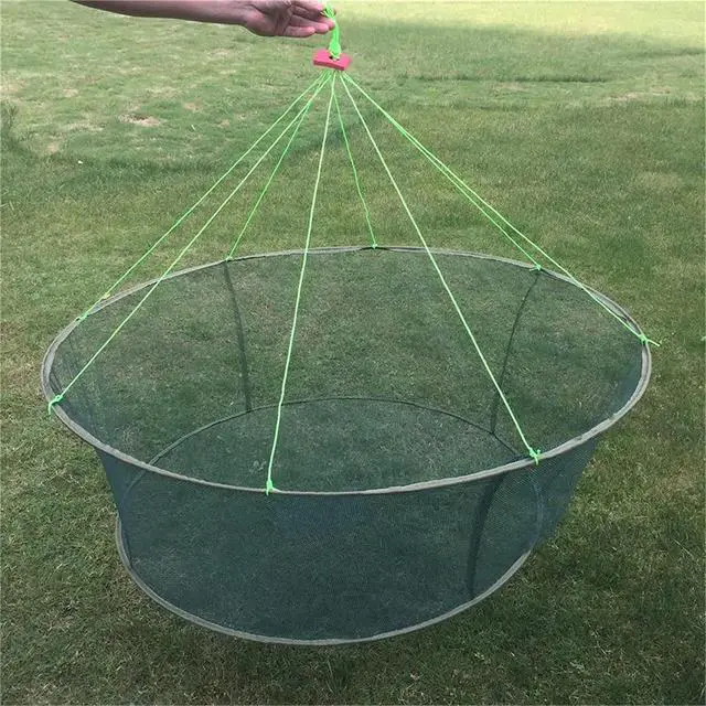 Alt view image 3 of 7 - Foldable Fish Catching Net, Hand Cast Cage for Shrimp and Crab