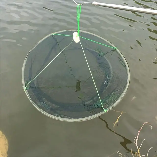 Alt view image 5 of 7 - Foldable Fish Catching Net, Hand Cast Cage for Shrimp and Crab