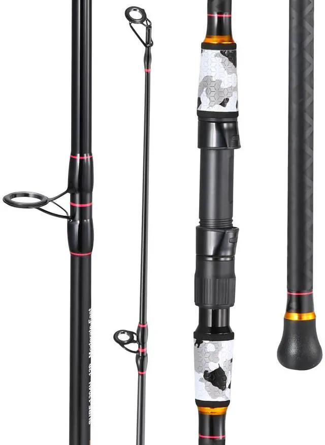 Main image of Surf Fishing Rod Portable Travel MH/H Surf Spinning Rod 4 Piece Carbon Fiber Saltwater Fishing Rod 10'/11'/12'/15'
