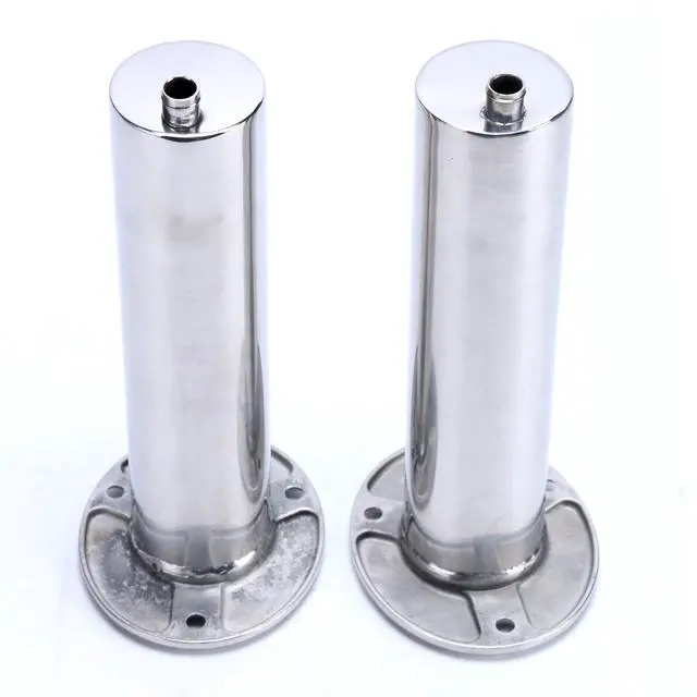 Alt view image 5 of 7 - (Set of 2) Amarine-Made Heavy Duty Stainless Steel 316 Deluxe Rod Holders with Drain, Flush Mount Fishing Rod Pole Holders, 90 Degree