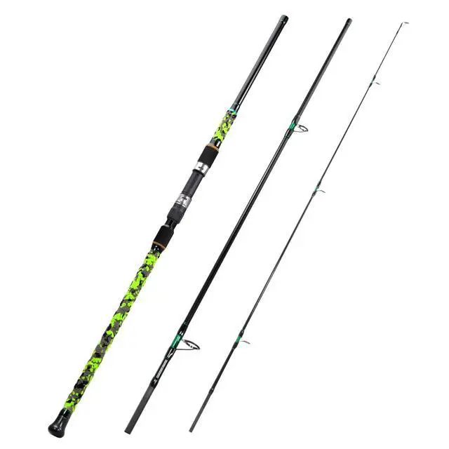 Alt view image 2 of 7 - Surf Spinning Fishing Rod Carbon Travel Surf Rod M/MH 3 Piece Spinning Fishing Rod 9'/10'/11'/12'