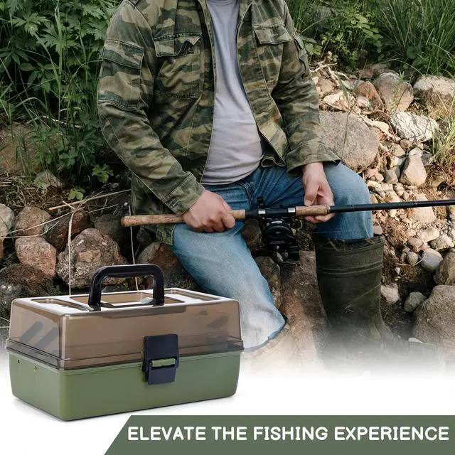 Alt view image 7 of 7 - 3 Layers Fishing Tackle Box with Tackle Included, 475 Pcs Fishing Lures Kit,Include Crankbaits Weights Hooks and other Accessories,Fishing Lure Bait Gear Kit,Gift for Men