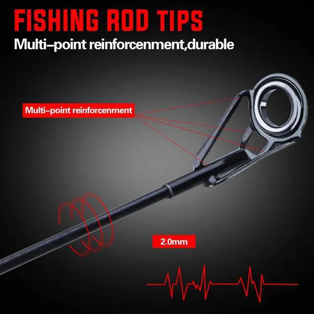 Alt view image 2 of 7 - Portable Telescopic Fishing Rod with Carbon Fiber Material and Precision Carved Reel Seat - Suitable for Saltwater and Freshwater Fishing