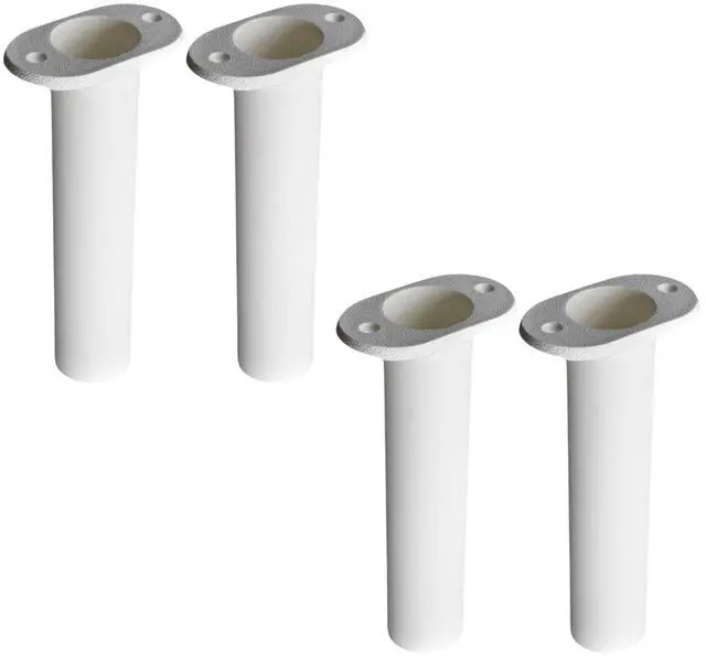 Main image of Flush Mount Fishing Rod Holder, 90 Degree ABS Plastic, for Boats, Kayaks, Yachts