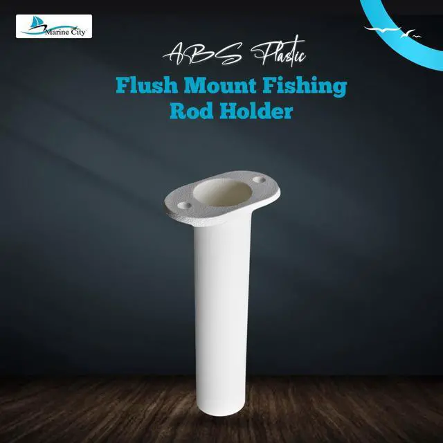 Alt view image 2 of 7 - Flush Mount Fishing Rod Holder, 90 Degree ABS Plastic, for Boats, Kayaks, Yachts