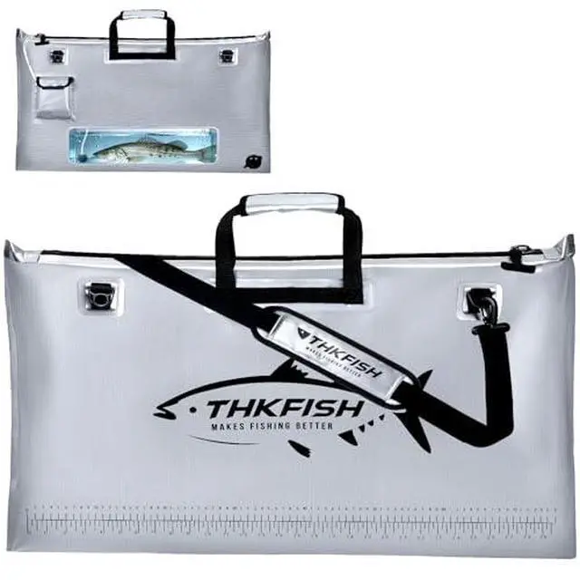 Alt view image 2 of 7 - Fish Tournament Weigh in Bag for Bass Fishing with Leakproof Zipper | Heavy Duty Live Fish Bags for Caught Fish with Waterproof Zipper and Mesh Liner,Puncture Resistant