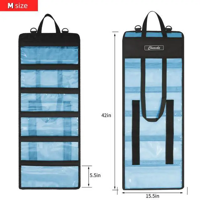 Alt view image 2 of 7 - Lure Bag 6 Pocket PVC Protective Cover Durable Fishing Bag | Trolling Lure Tackle Box