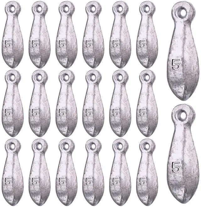 Main image of 18 Pcs Bank Sinker Fishing Sinkers Weights Bank Weights for Ocean Saltwater Freshwater Surf Bass Catfish Fishing Casting Gear Tackle
