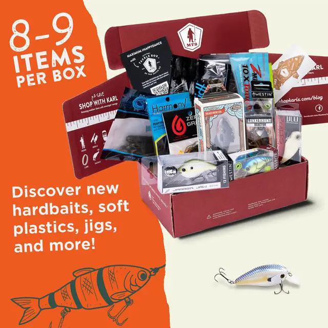 Alt view image 3 of 5 - Mystery Tackle Box Freshwater Largemouth and Smallmouth Bass Lures Fishing Kit