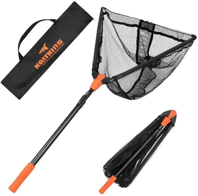 Main image of Pontus Fishing Net, Foldable & Lightweight Landing Net with Built in Length Scale, Strength Aluminum Handle, Fishing Gear and Gift for Men