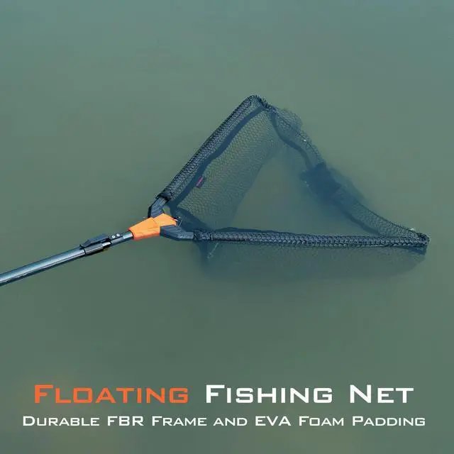 Alt view image 7 of 7 - Pontus Fishing Net, Foldable & Lightweight Landing Net with Built in Length Scale, Strength Aluminum Handle, Fishing Gear and Gift for Men