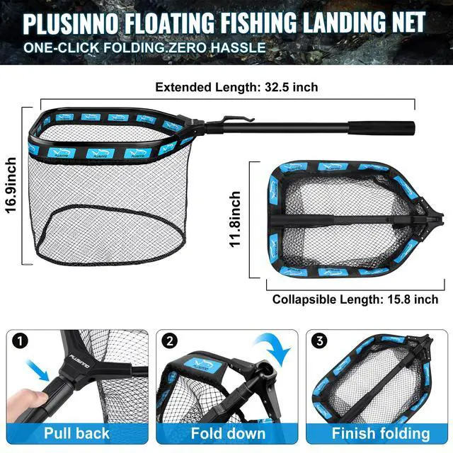 Alt view image 6 of 7 - Fishing Gear,Fsihing Backpack with Floating Fishing Net,Tackle Boxes,Waterproof Fishing Tackle Bag,Fishing Gifts for Men