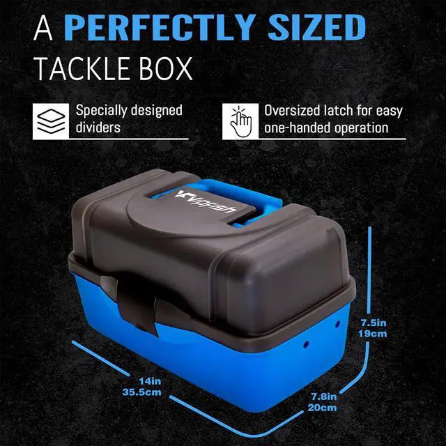 Alt view image 4 of 7 - Fishing Tackle Box with Tackle Included Lures, Hooks, Weights, 3-Layer Freshwater Fishing Tackle Kit for Bass Fishing Gear and Equipment, Gift for Fishingman gift choice for Fathers Day