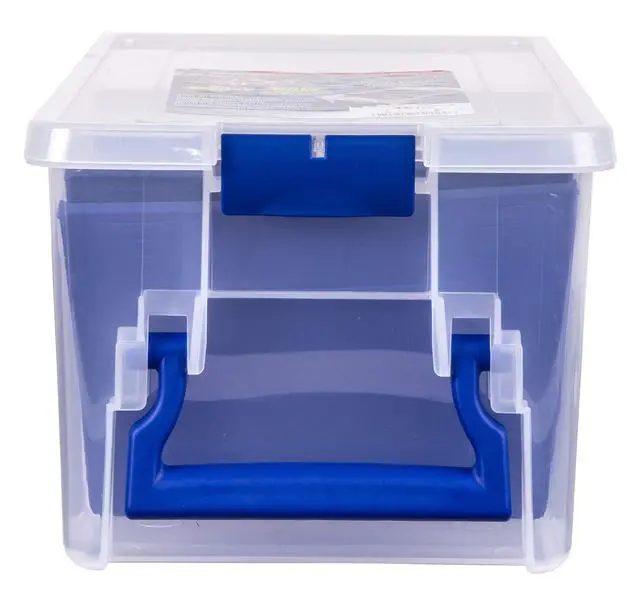Alt view image 3 of 7 - Outdoors 4510 Clear Fishing Organizer - Super Half Satchel Soft Fishing Lure Storagees,Bait Organizer,Tuff Tainer with Zerust Anti-Rust Dividers,(Pack of 4)