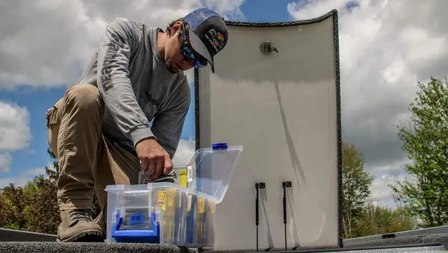 Alt view image 5 of 7 - Outdoors 4510 Clear Fishing Organizer - Super Half Satchel Soft Fishing Lure Storagees,Bait Organizer,Tuff Tainer with Zerust Anti-Rust Dividers,(Pack of 4)