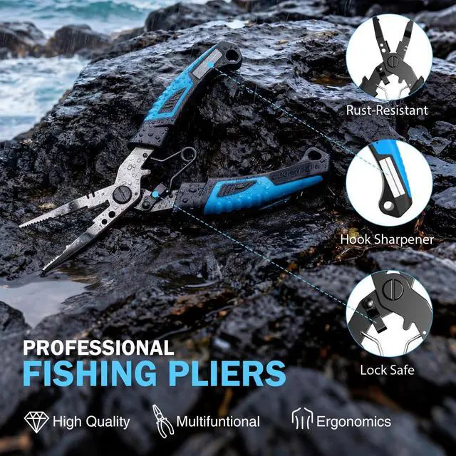 Alt view image 3 of 7 - Fishing Gear, Fishing Backpack with Fishing Rod, Tackle Box, Waterproof Tackle Backpack with Rod Holders,Lures, Tools, Pliers & Accessories, Fish Gifts for Men