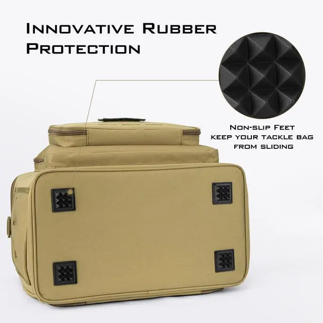Alt view image 5 of 7 - Fishing Tackle Bags - Saltwater & Freshwater Fishing Bags - Water Resistant, Padded Shoulder Strap - Gear Storage