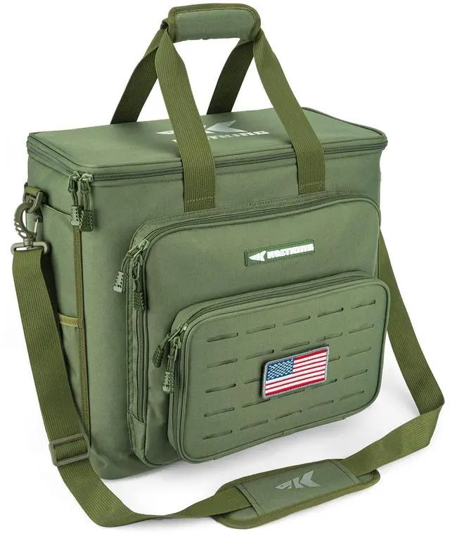 Main image of Fishing Tackle Bags - Saltwater & Freshwater Fishing Bags - Water Resistant, Padded Shoulder Strap - Gear Storage