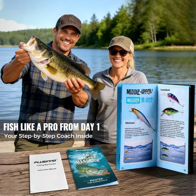 Alt view image 7 of 7 - Fishing Rod and Reel Combo with Telescopic Fishing Pole, Portable Travel Fishing Rods Kit with Tackle Box Carrier Bag & Manuals, Fishing Gear Tool Kit for Freshwater, Fishing Gifts for Men