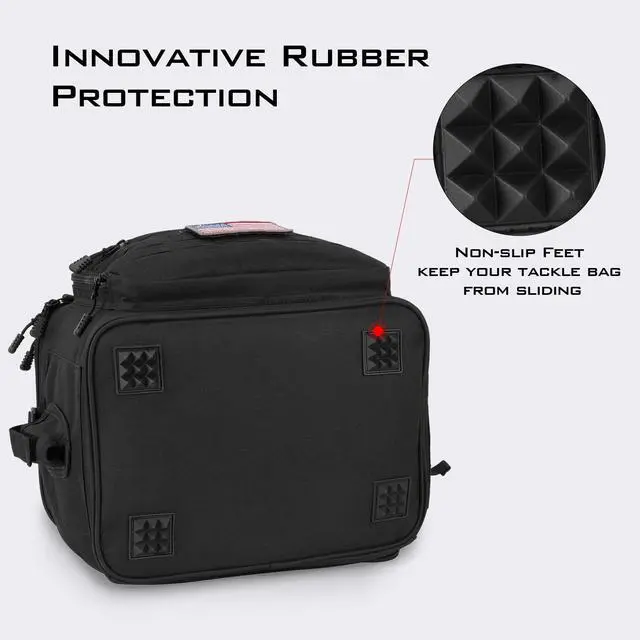 Alt view image 5 of 7 - Fishing Tackle Bags - Saltwater & Freshwater Fishing Bags - Water Resistant, Padded Shoulder Strap - Gear Storage