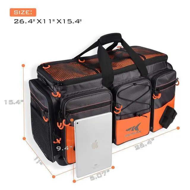 Alt view image 5 of 7 - Fishing Gear & Tackle Bags - Saltwater Resistant Fishing Bags - Fishing Tackle Storage Bags