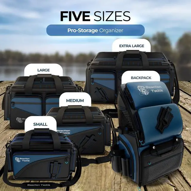 Alt view image 3 of 6 - Saltwater Fishing Tackle Bags, Water Resistant 1000D PVC Tackle Box Bag with Removable Dividers, Fits 3600 and 3700 Trays, Medium