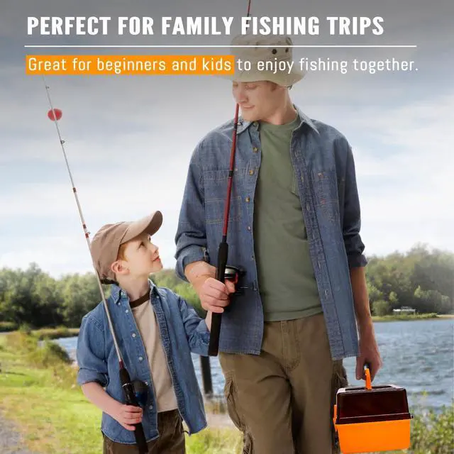 Alt view image 4 of 7 - 448-Pcs Fishing Lures Kit Complete Large 3-Layer Tackle Box Set with Hooks, Weights, Bobbers, Pliers, Rigs, Leaders & Accessories for Men, Kids, Beginners, Gear gift choice for Fathers Day