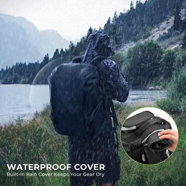 Alt view image 6 of 6 - Bait Boss Fishing Tackle Backpack with Rod Holders-4 Tackle Boxes-Rain Cover,Storage for Fishing Gear