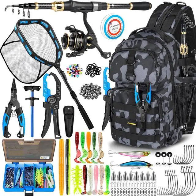 Main image of Fishing Backpack with Fishing Floating Net, Fishing Gear, Tackle Boxes,Waterproof Fishing Tackle Bag, Fishing Gifts for Men