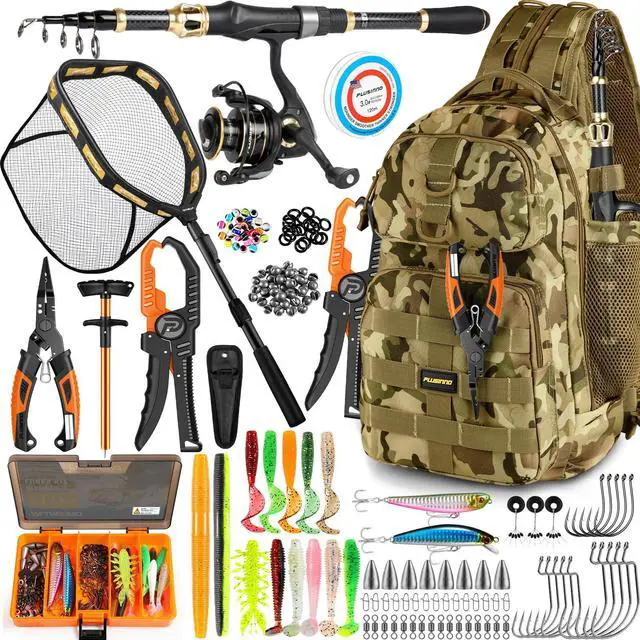 Main image of Fishing Backpack with Fishing Floating Net, Fishing Gear, Tackle Boxes,Waterproof Fishing Tackle Bag, Fishing Gifts for Men