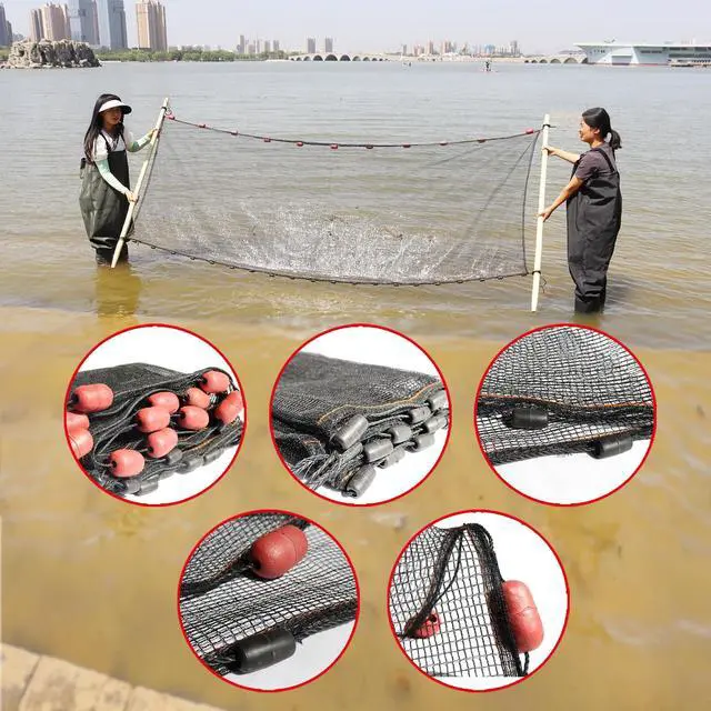 Alt view image 2 of 5 - Professional Seine Net | 5 to 50 ft | Ultra Strong | Maximizes Catch | Ideal for Both Commercial and Recreational Fishing