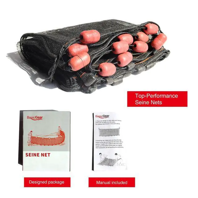 Alt view image 5 of 5 - Professional Seine Net | 5 to 50 ft | Ultra Strong | Maximizes Catch | Ideal for Both Commercial and Recreational Fishing
