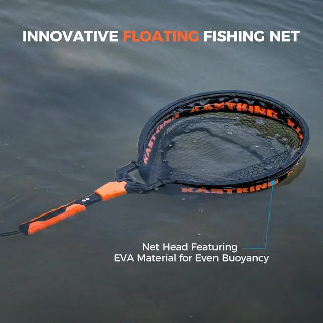 Alt view image 4 of 7 - Titanet Fishing Net, Durable Aluminum Handle, Non-Slip Hi-Vis Grip, Compact Bag & Lanyard, Ideal for Kayak, Lake, Fly, or River Fishing, 2 Net Options