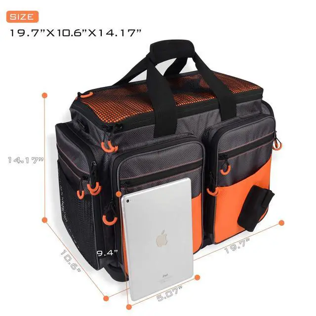 Alt view image 4 of 7 - Fishing Gear & Tackle Bags - Saltwater Resistant Fishing Bags - Fishing Tackle Storage Bags