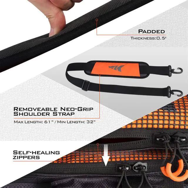 Alt view image 6 of 7 - Fishing Gear & Tackle Bags - Saltwater Resistant Fishing Bags - Fishing Tackle Storage Bags