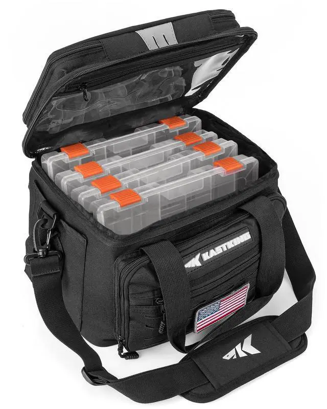 Alt view image 5 of 7 - Karryall Fishing Tackle Bags with 4 * 3600 Tackle Trays - Saltwater & Freshwater Fishing Gear Storage