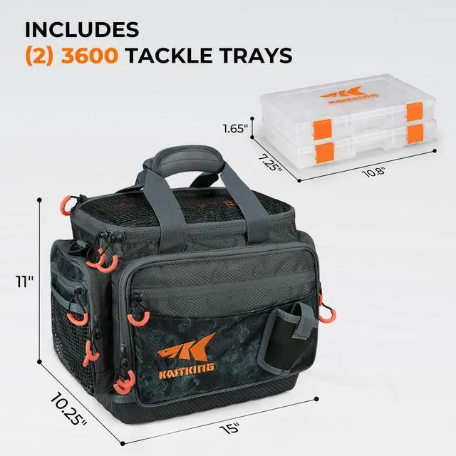 Alt view image 2 of 7 - Fishing Gear & Tackle Bags - Saltwater Resistant Fishing Bags - Fishing Tackle Storage Bags