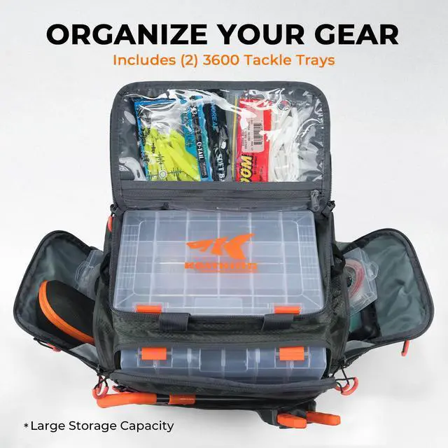 Alt view image 3 of 7 - Fishing Gear & Tackle Bags - Saltwater Resistant Fishing Bags - Fishing Tackle Storage Bags