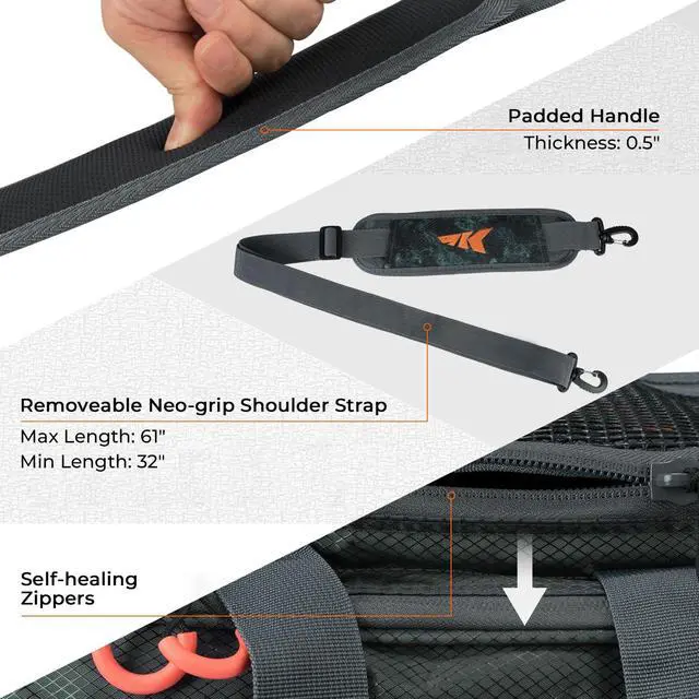 Alt view image 4 of 7 - Fishing Gear & Tackle Bags - Saltwater Resistant Fishing Bags - Fishing Tackle Storage Bags