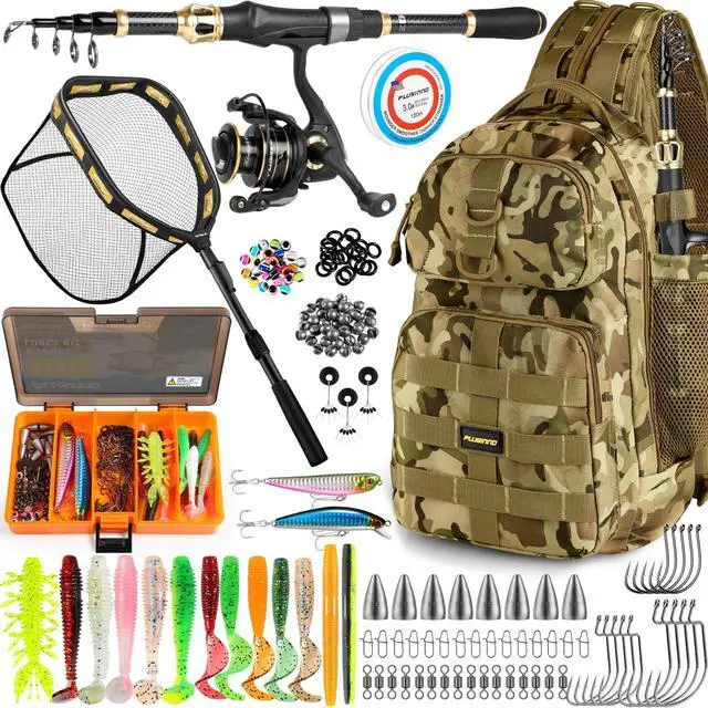 Main image of Fishing Backpack with Fishing Floating Net, Fishing Gear, Tackle Boxes,Waterproof Fishing Tackle Bag, Fishing Gifts for Men