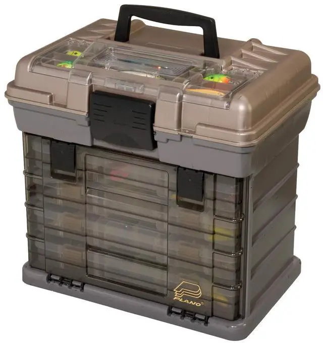 Main image of Guide Series StowAway 4-By Rack System Tackle Box, Holds 4 3700 Utility Tackle Boxes, Quick-Access Top Storage with DuraView Lid, Durable Construction, Flexible, Adaptable Fishing Box