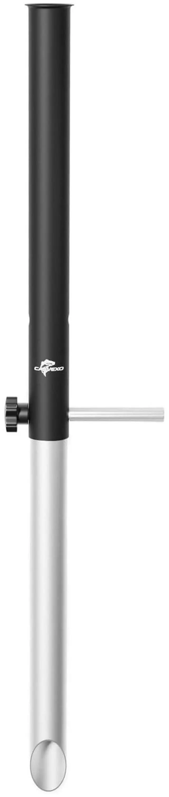 Main image of 1/2 Pack Aluminum Sand Spikes for Surf Fishing, Beach Fishing Rod Holder, Telescopic and Portable, 2-Stage Adjustable, with Storage Bag