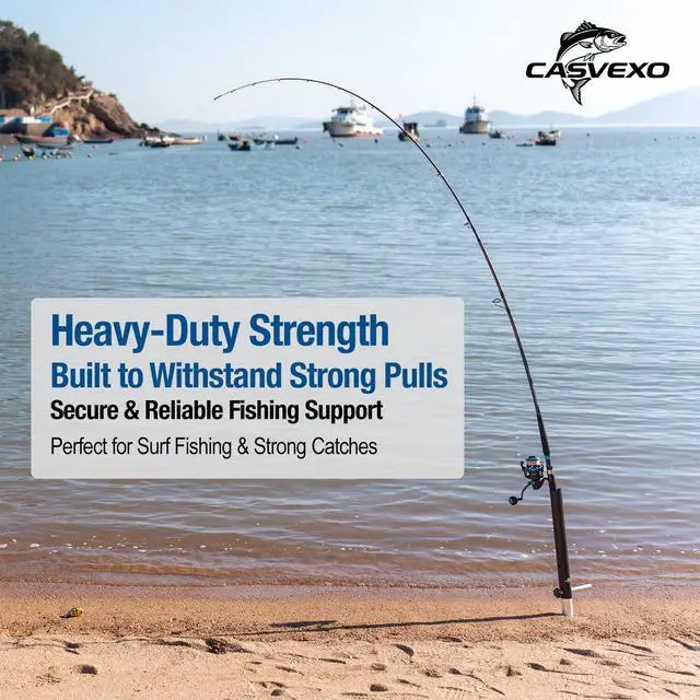 Alt view image 5 of 7 - 1/2 Pack Aluminum Sand Spikes for Surf Fishing, Beach Fishing Rod Holder, Telescopic and Portable, 2-Stage Adjustable, with Storage Bag