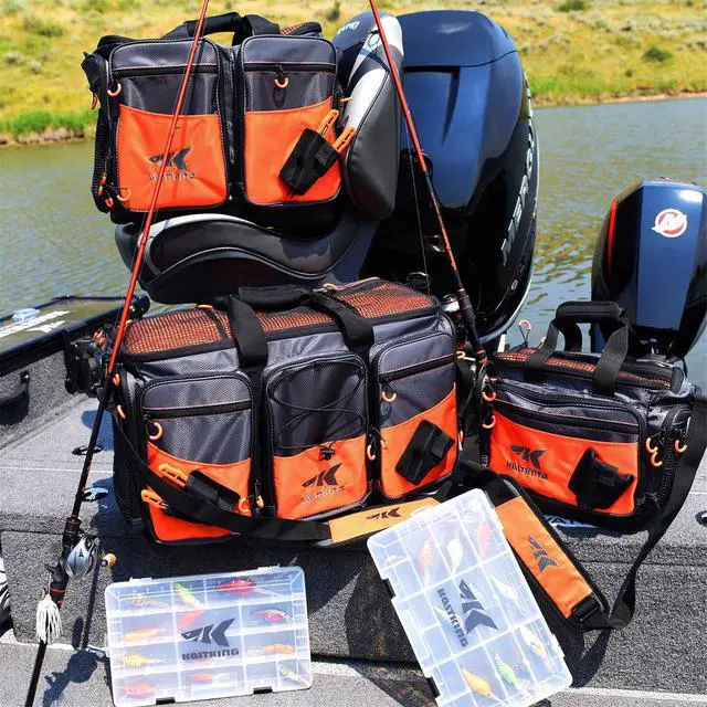 Alt view image 4 of 7 - Fishing Gear & Tackle Bags - Saltwater Resistant Fishing Bags - Fishing Tackle Storage Bags
