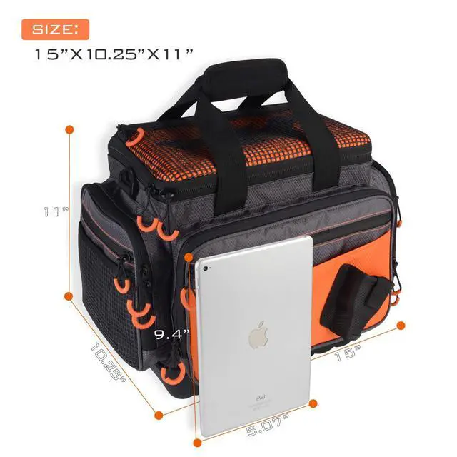 Alt view image 5 of 7 - Fishing Gear & Tackle Bags - Saltwater Resistant Fishing Bags - Fishing Tackle Storage Bags