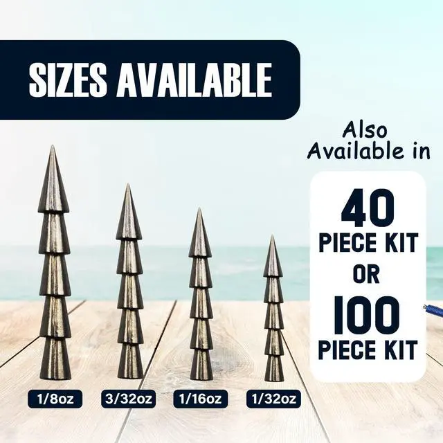 Alt view image 5 of 6 - Tungsten Nail Weights for Bass Fishing - Insert Sinkers for Wacky Rig, Neko Rig and Soft Plastic Lures - Freshwater and Saltwater - 25-Pack